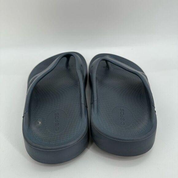 Oofos Grey Original Recovery Sandal Flip Flop Size Men’s 9 Women’s 11 - Picture 5 of 7